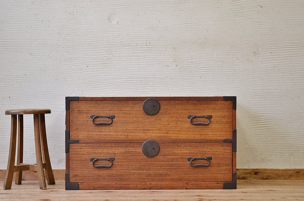 アンティーク家具　ジャンク品!時代箪笥ローボード(ローチェスト)1