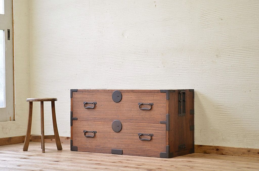 アンティーク家具　ジャンク品!時代箪笥ローボード(ローチェスト)2