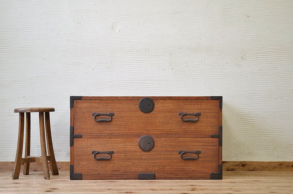 アンティーク家具　ジャンク品!時代箪笥ローボード(ローチェスト)2
