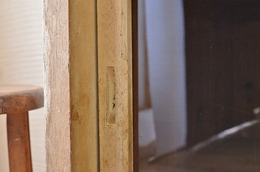 アンティーク家具　素敵な雰囲気!大振りなアンティークカウンターテーブル(収納棚)