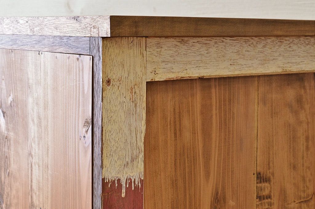 アンティーク家具　大振りなアンティーク16杯引き出し(カウンターテーブル)