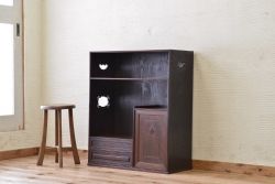 アンティーク家具　古民具　骨董　三方桑材の上質な飾り棚(箪笥)