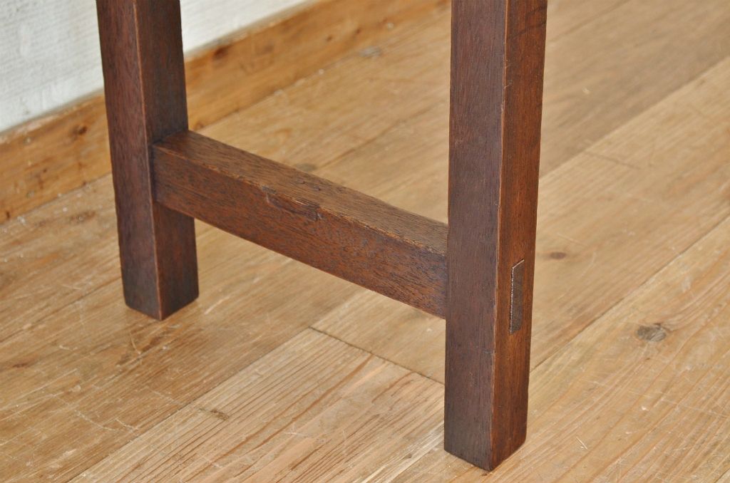 アンティーク家具　★古い木のシンプルなアンティーク作業台(テーブル)2