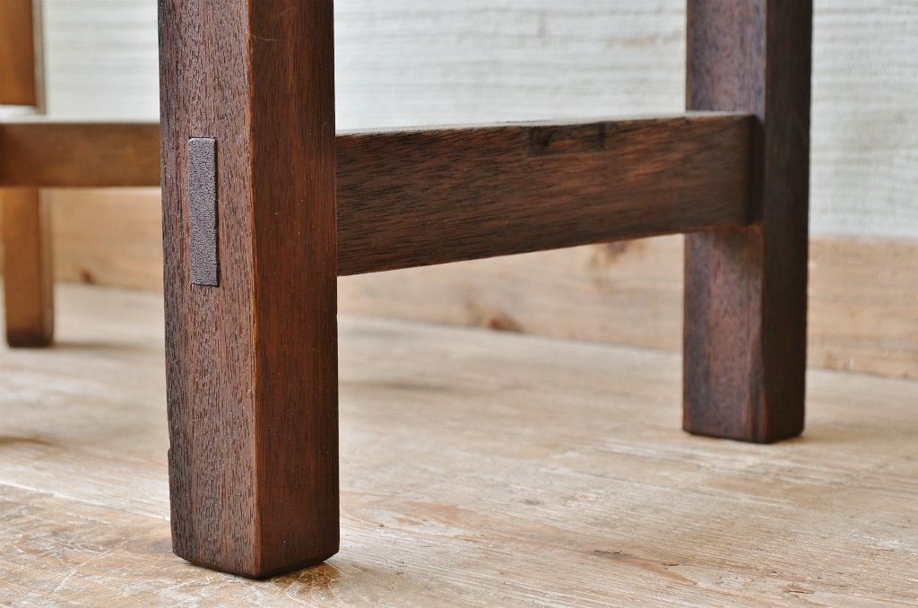 アンティーク家具　★古い木のシンプルなアンティーク作業台(テーブル)2