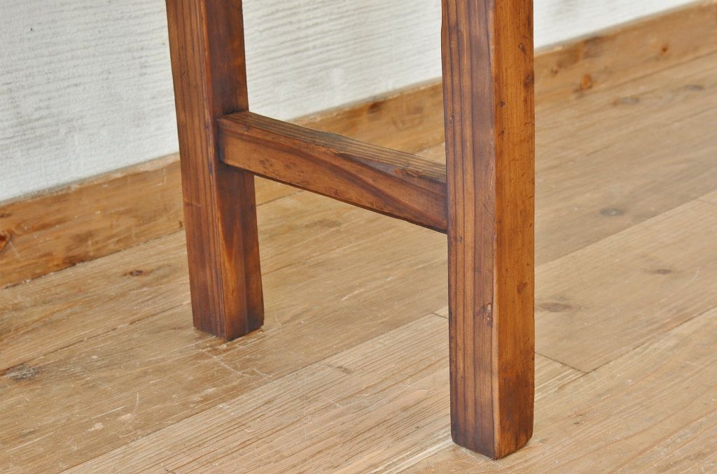 アンティーク家具　★古い木のシンプルなアンティーク作業台(テーブル)3
