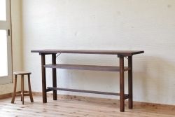 アンティーク家具　★古い木のシンプルなアンティーク作業台(テーブル)5