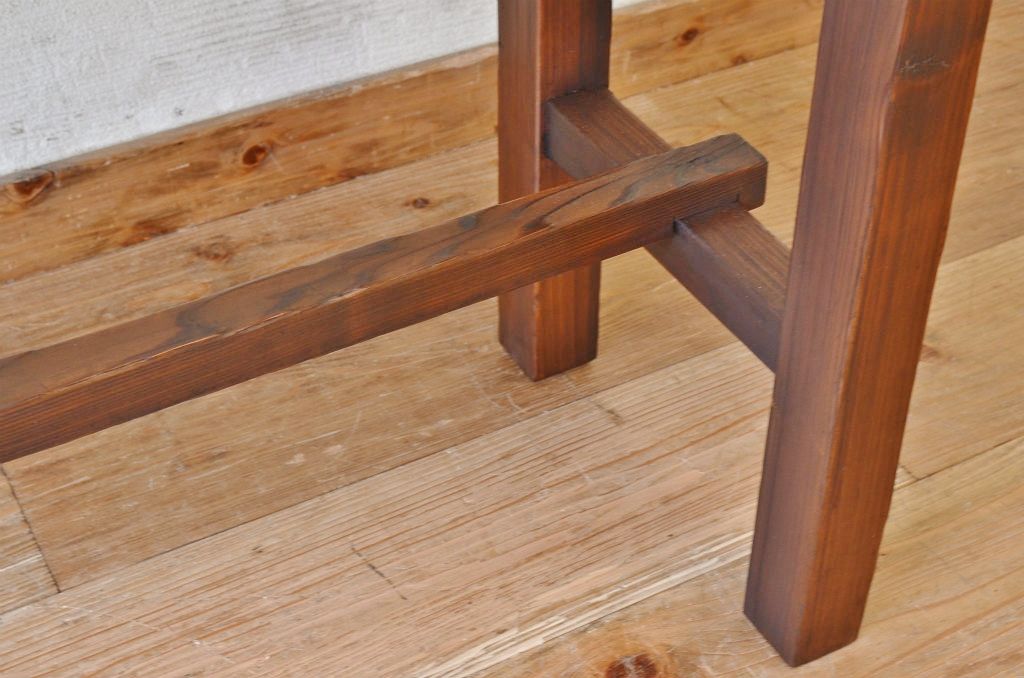 アンティーク家具　★古い木のシンプルなアンティーク作業台(テーブル)5