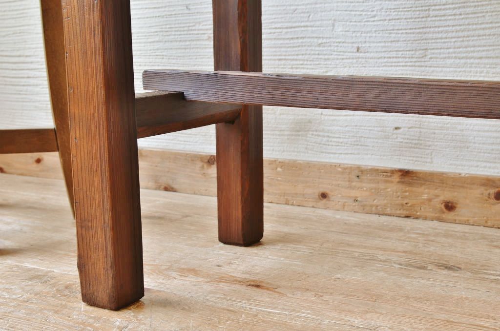 アンティーク家具　★古い木のシンプルなアンティーク作業台(テーブル)5