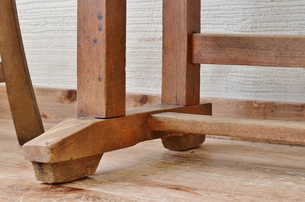 アンティーク家具　ジャンク品!古い木味のアンティーク作業台(テーブル、机)3