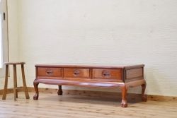 中古　唐木製の高級センターテーブル