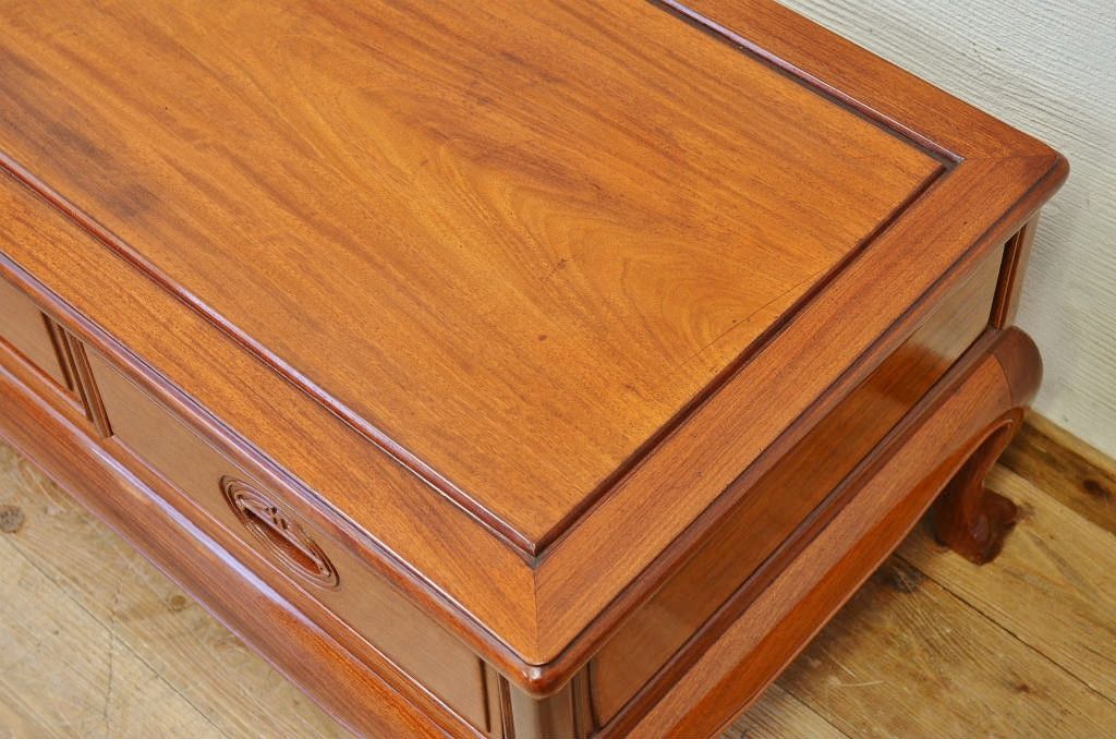 中古　唐木製の高級センターテーブル