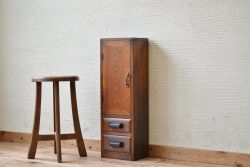 アンティーク家具　極小!引き出し付きアンティーク収納棚