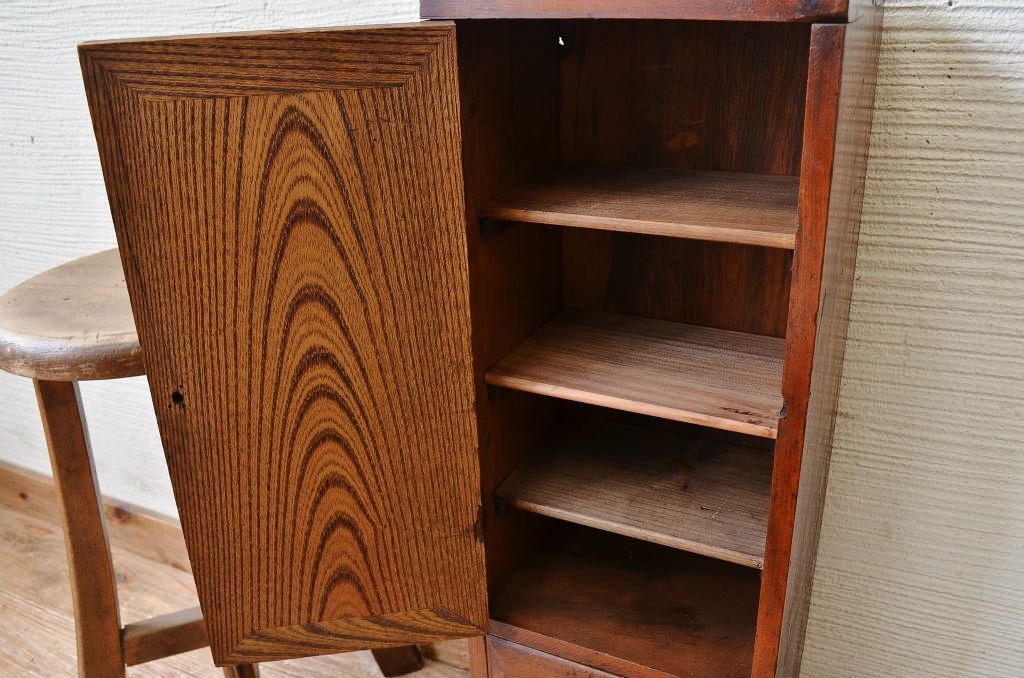アンティーク家具　極小!引き出し付きアンティーク収納棚