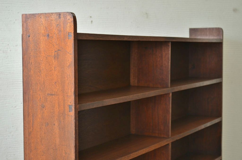アンティーク家具　特大!横長アンティーク飾り棚(本棚)