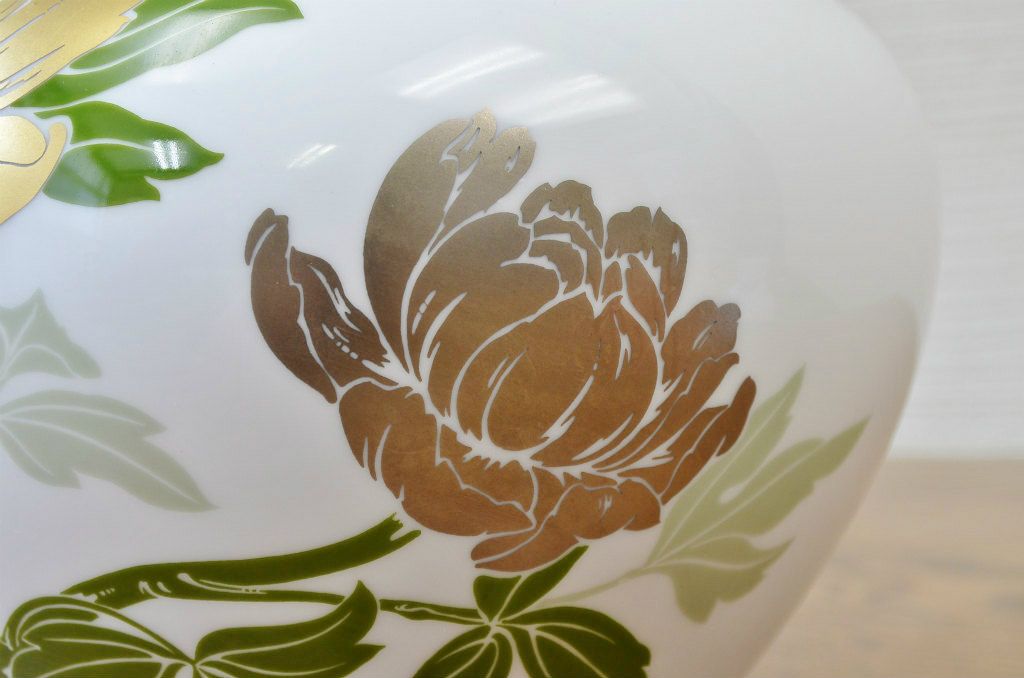 中古!大倉陶園花瓶2点セット(ブルーローズ)