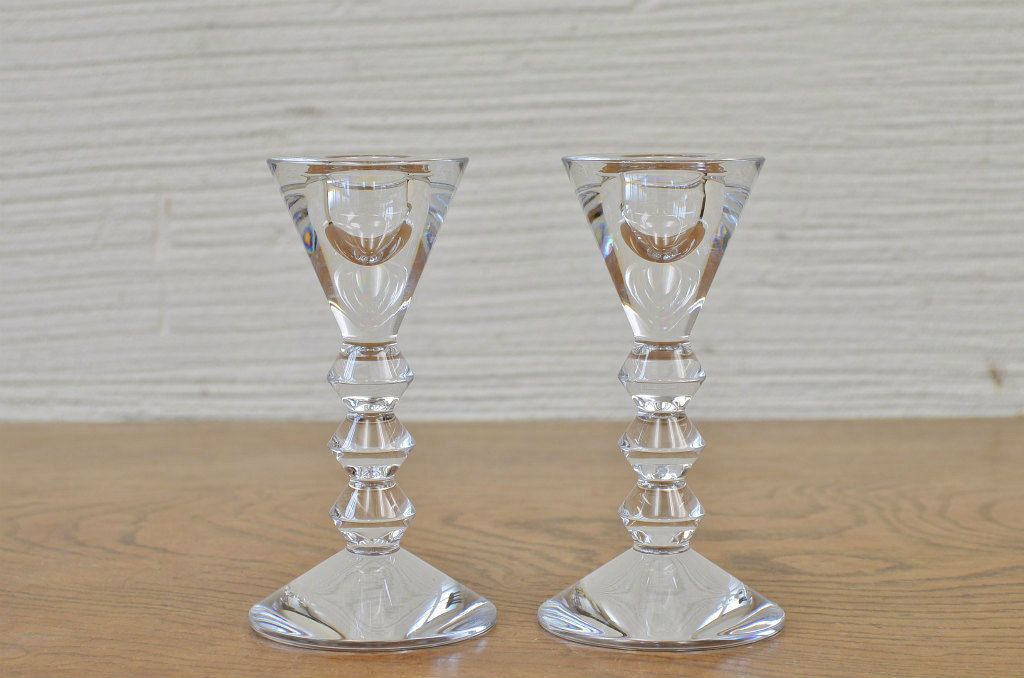 バカラキャンドルスタンド2点セット　定価(1個)29400円