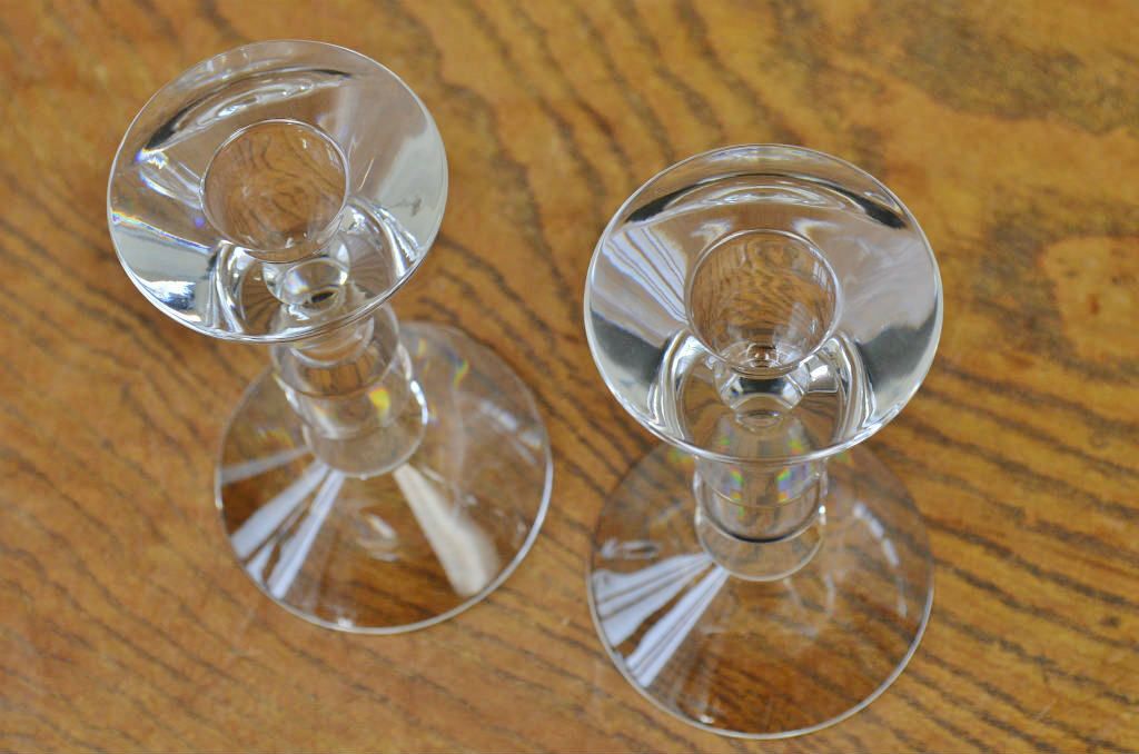 バカラキャンドルスタンド2点セット　定価(1個)29400円