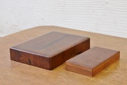 アンティーク雑貨　○明治〜大正　本桑時代硯箱など2点セット(文箱)