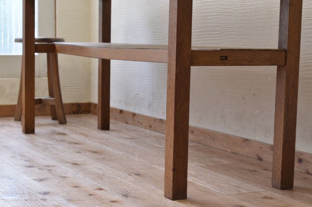 アンティーク家具　★1960〜70年代　古い工場の作業台1　(テーブル、机)