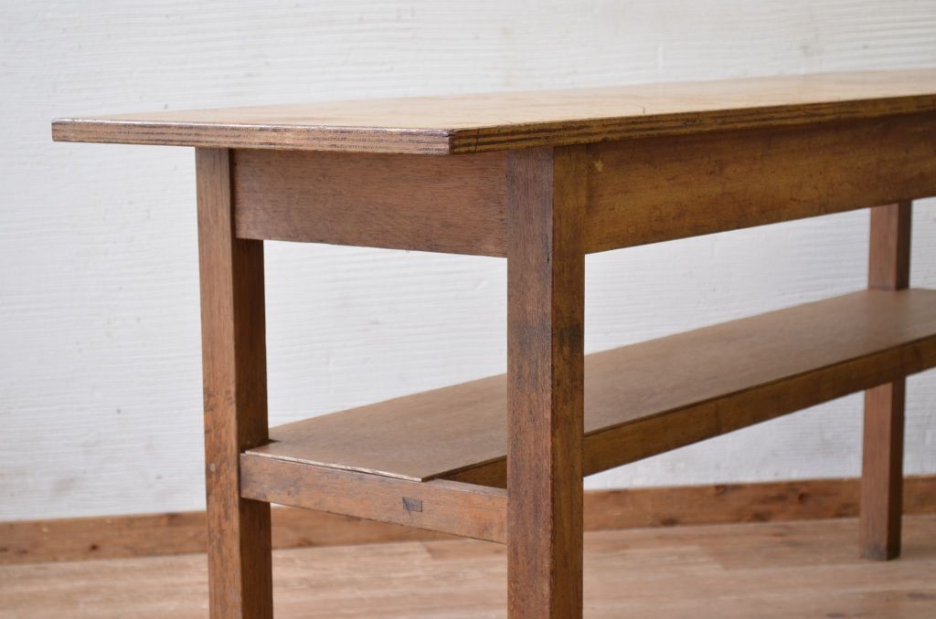アンティーク家具　★1960〜70年代　古い工場の作業台2　(テーブル、机)
