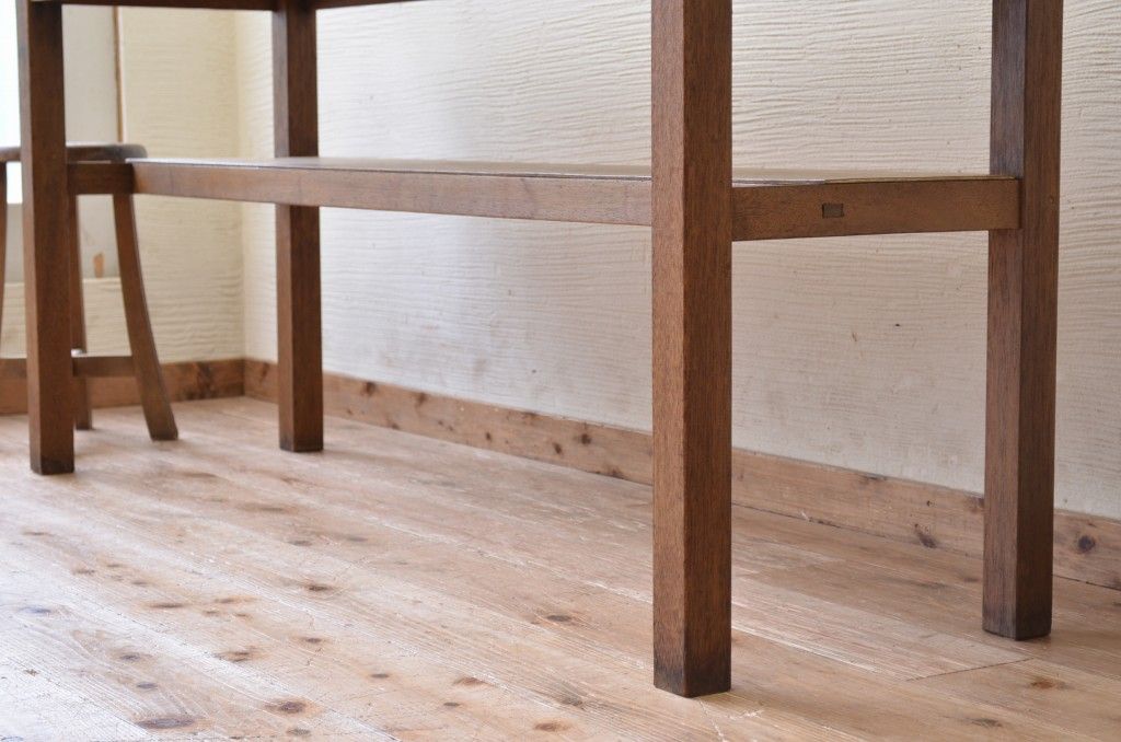 アンティーク家具　★1960〜70年代　古い工場の作業台2　(テーブル、机)