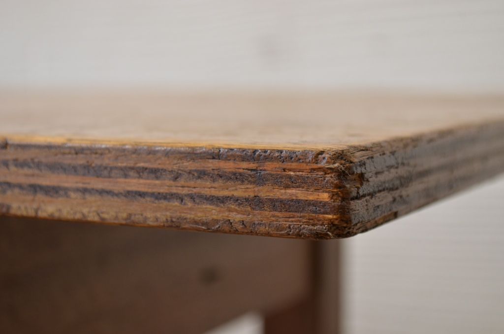 アンティーク家具　★1960〜70年代　古い工場の作業台2　(テーブル、机)
