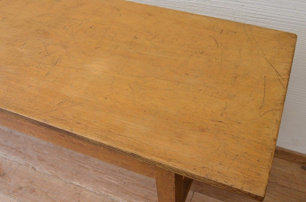 アンティーク家具　★1960〜70年代　古い工場の作業台3　(テーブル、机)