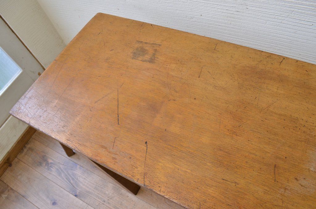 アンティーク家具　★1960〜70年代　古い工場の作業台5　(テーブル、机)