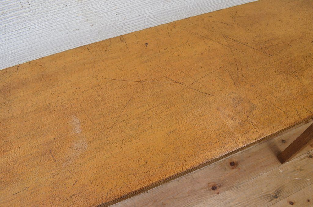 アンティーク家具　★1960〜70年代　古い工場の作業台5　(テーブル、机)