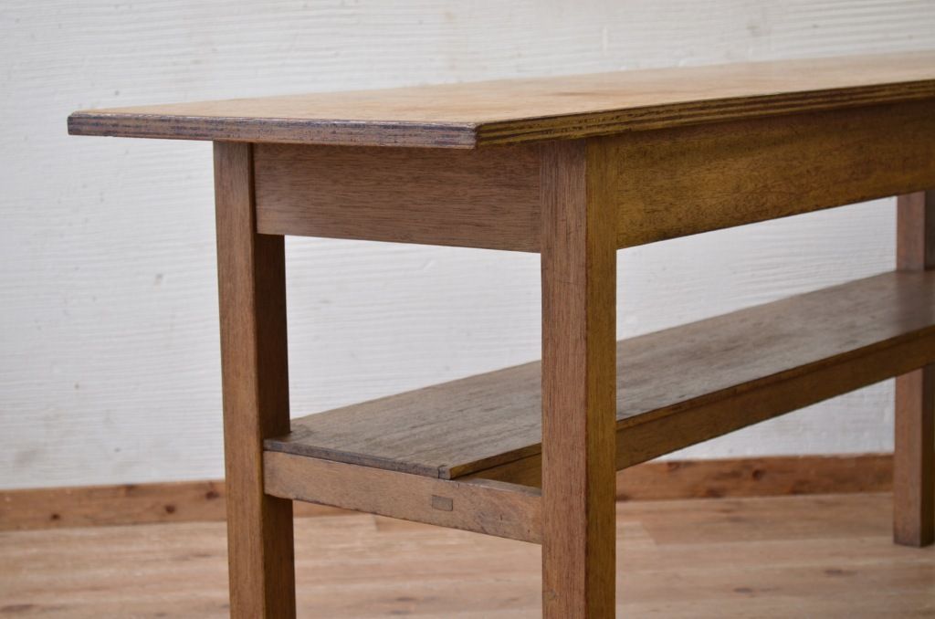 アンティーク家具　★1960〜70年代　古い工場の作業台5　(テーブル、机)