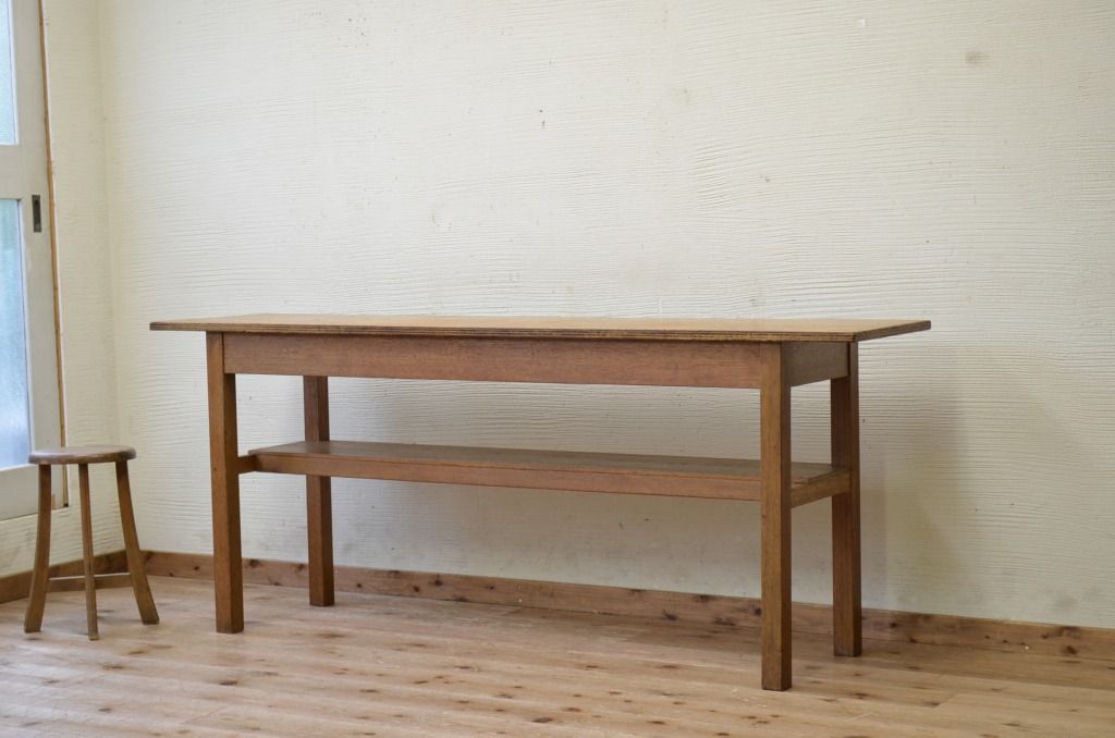 アンティーク家具　★1960〜70年代　古い工場の作業台8　(テーブル、机)
