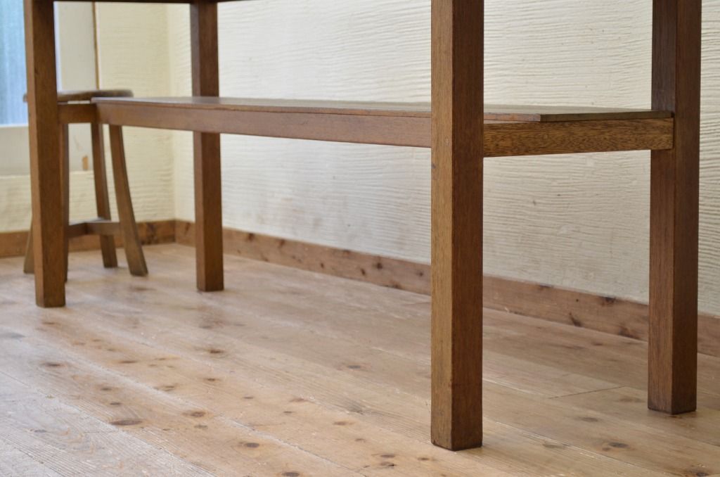 アンティーク家具　★1960〜70年代　古い工場の作業台8　(テーブル、机)