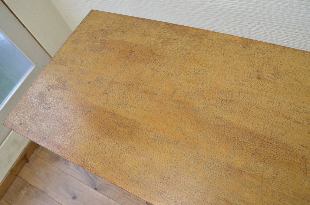 アンティーク家具　★1960〜70年代　古い工場の作業台9　(テーブル、机)