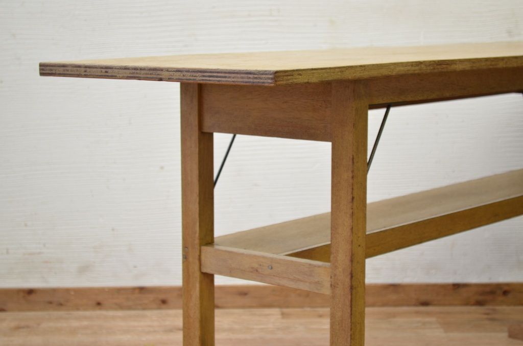 アンティーク家具　★1960〜70年代　古い工場の作業台9　(テーブル、机)