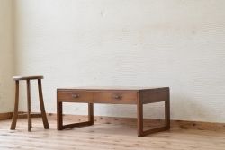 アンティーク家具　引き出し付きアンティーク文机(テーブル)1