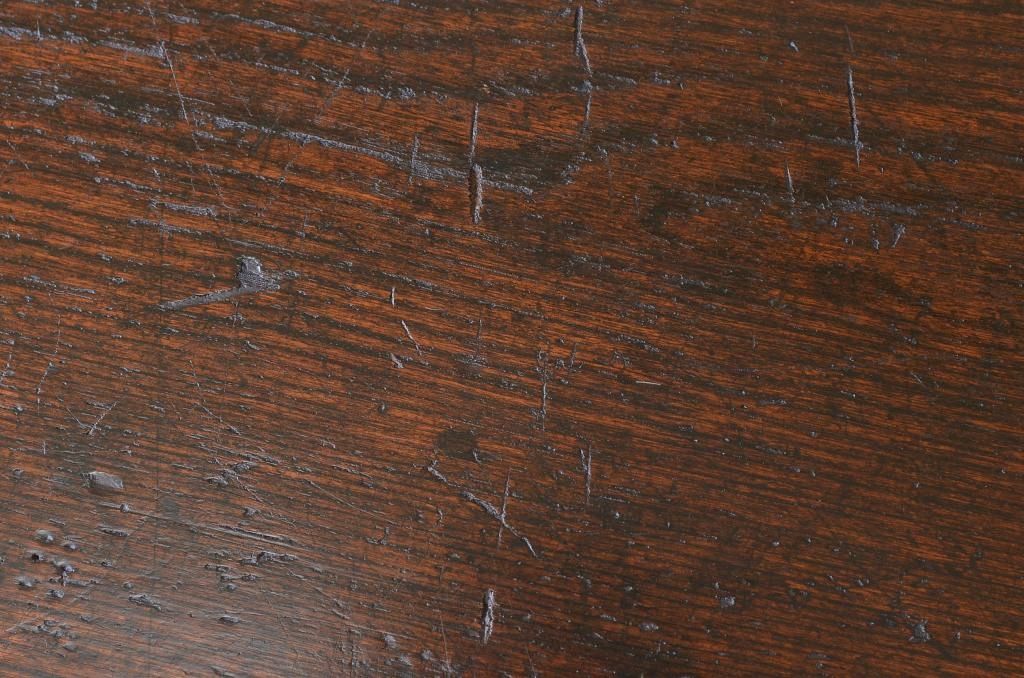 アンティーク家具　★古いナラ材の上質なアンティーク平机(テーブル)