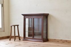 極上美品!三面ガラスアンティークガラスケース