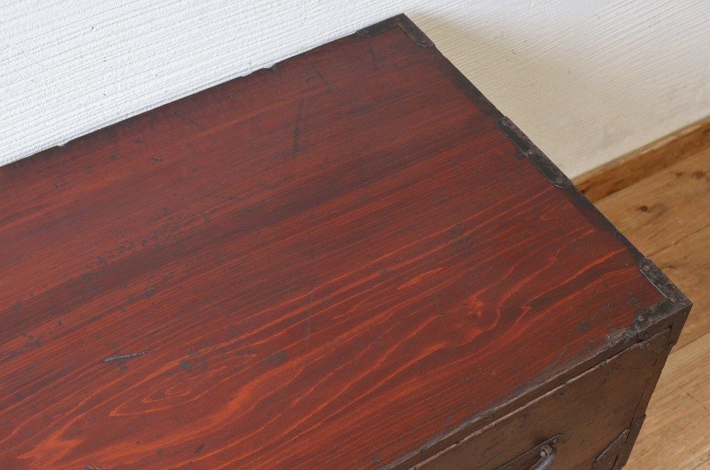 アンティーク家具　ジャンク品!使い込まれた時代箪笥ローボード(ローチェスト)