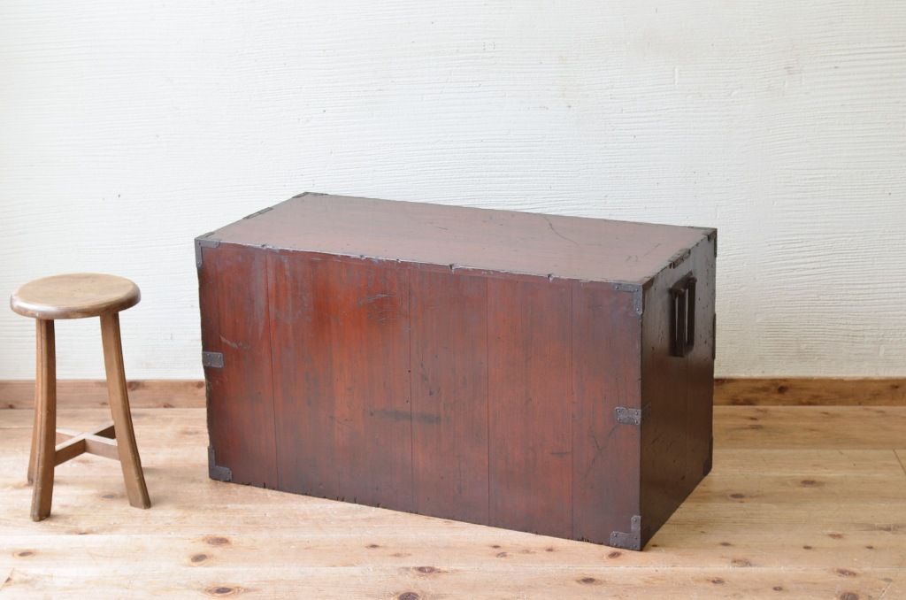 アンティーク家具　ジャンク品!使い込まれた時代箪笥ローボード(ローチェスト)