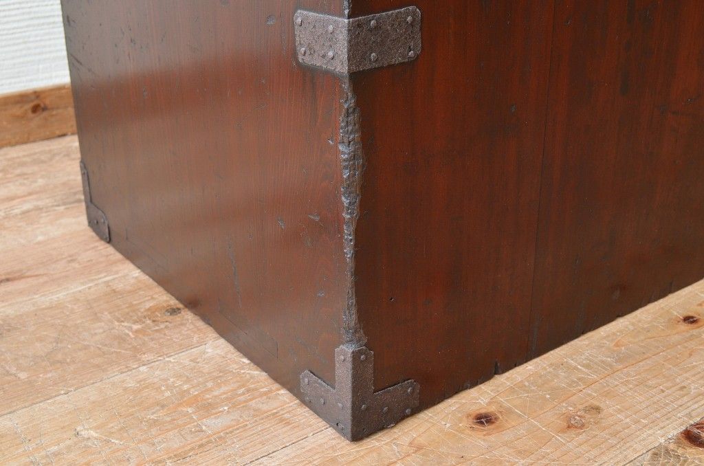 アンティーク家具　ジャンク品!使い込まれた時代箪笥ローボード(ローチェスト)