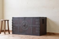アンティーク家具　古民具　骨董　江戸時代　観音開き時代箪笥ローボード(ローチェスト)