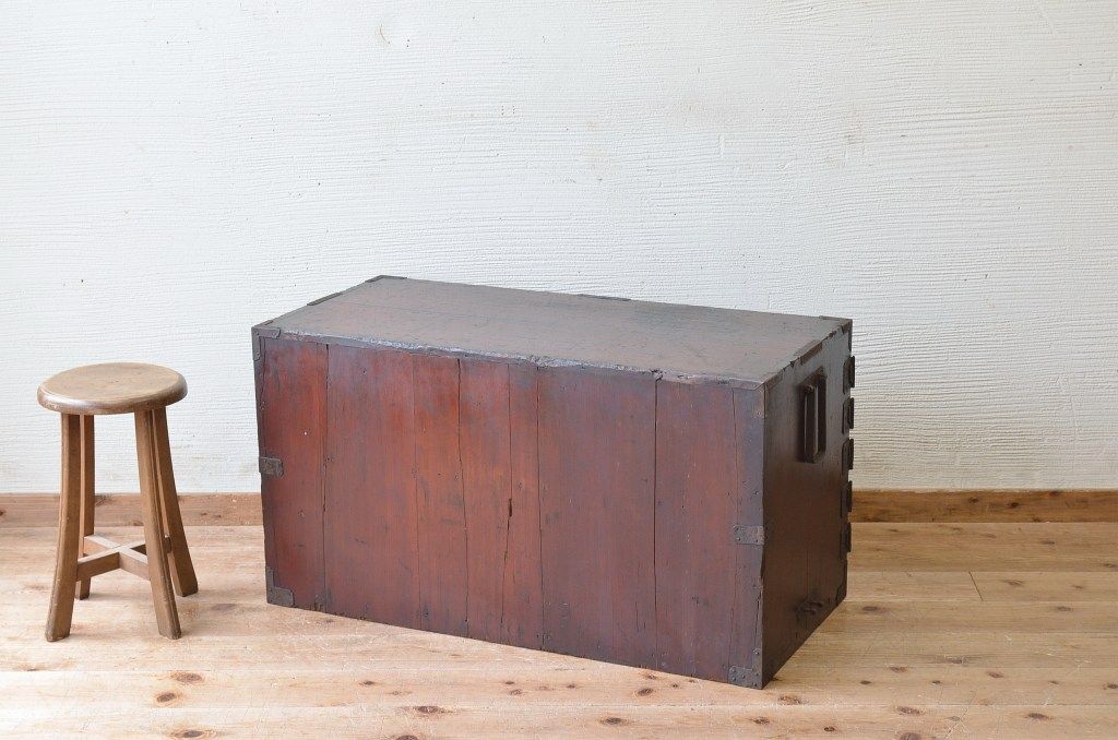 アンティーク家具　古民具　骨董　江戸時代　観音開き時代箪笥ローボード(ローチェスト)