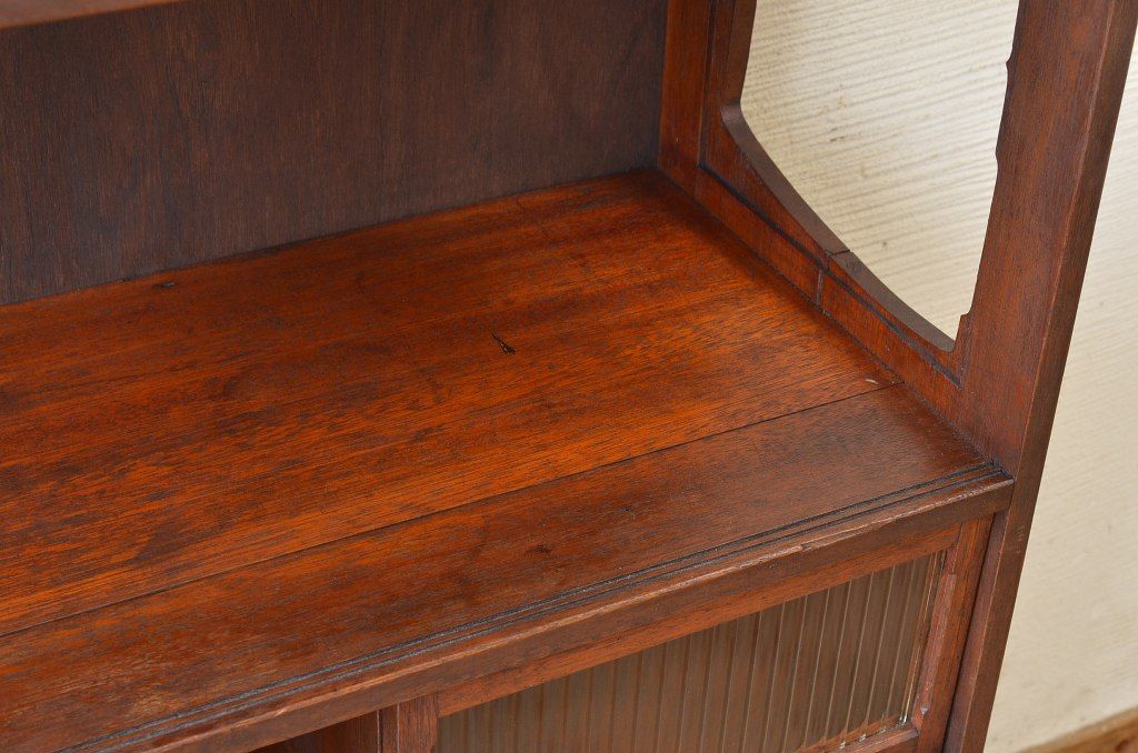 アンティーク家具　珍品!変わり型アンティーク収納棚