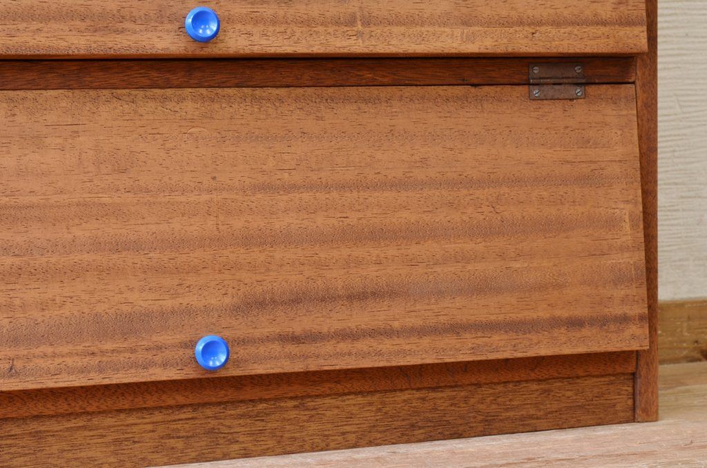 アンティーク家具　古材を使って製作したパタパタ収納棚3　(下駄箱)