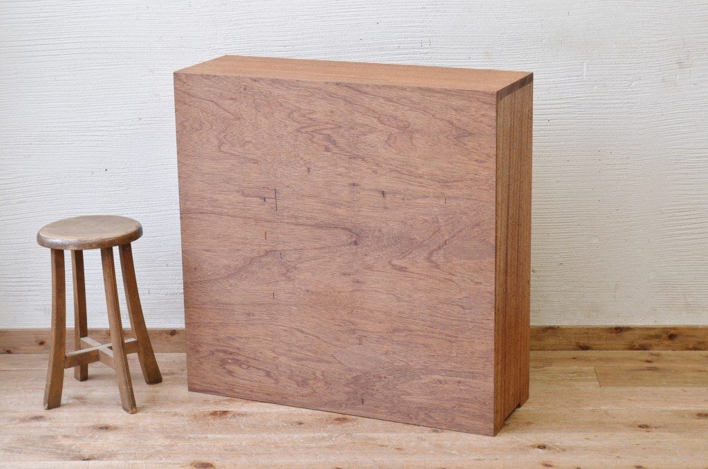 アンティーク家具　古材を使って製作したパタパタ収納棚3　(下駄箱)