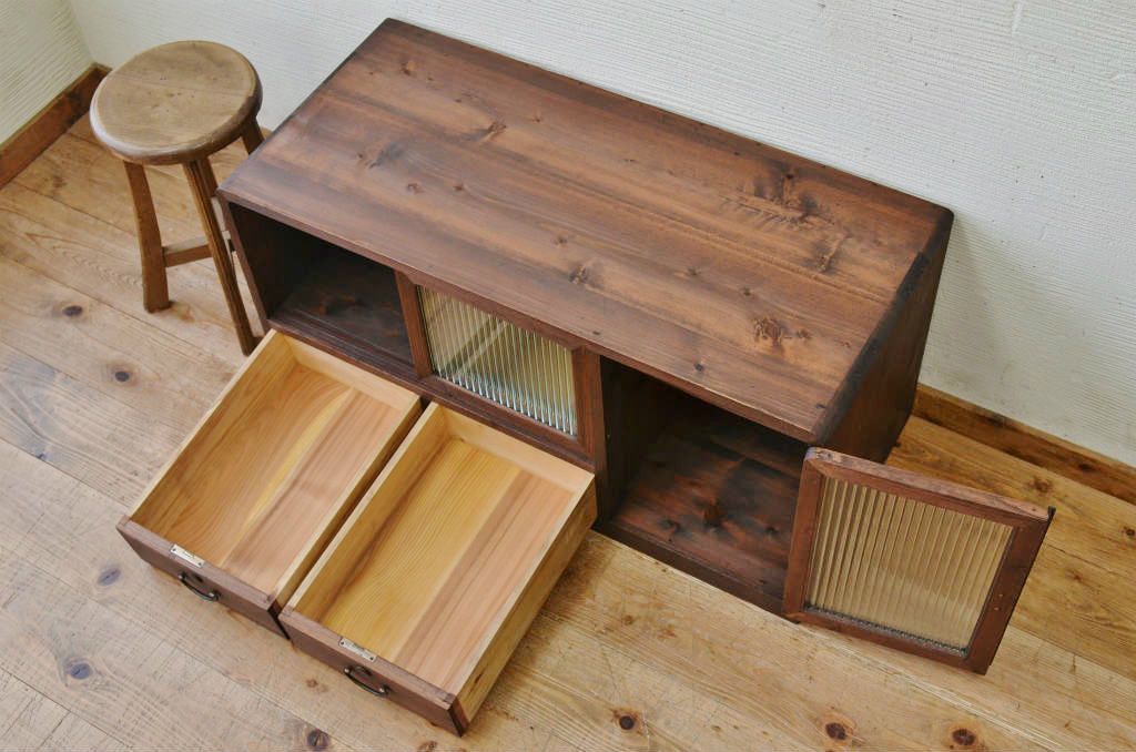 極上美品!モールガラスアンティークローボード