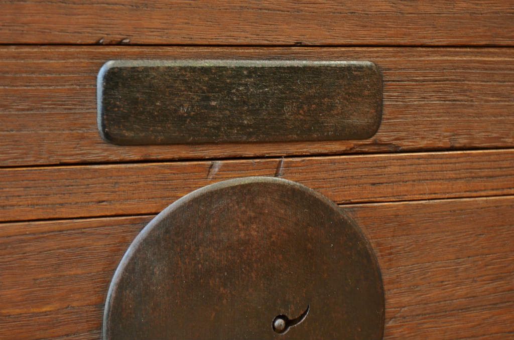 アンティーク家具　☆古民具　骨董　二段重ねシンプルな時代箪笥