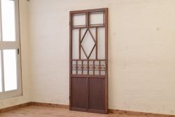 ★古い喫茶店のダイヤガラスアンティークドア　(扉)