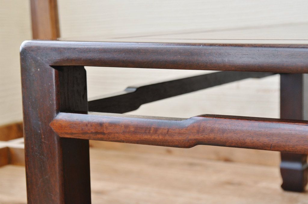 アンティーク家具　古民具　骨董　古い唐木の座卓(テーブル)