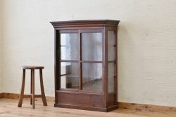 アンティーク家具　古いタバコ屋のアンティークガラスケース2